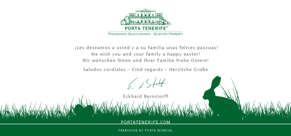 Frohe Ostern - Felices Pascuas - Happy Easter by Porta Tenerife