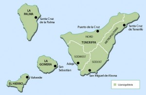 Franchisegebiete auf Teneriffa und den Kanaren