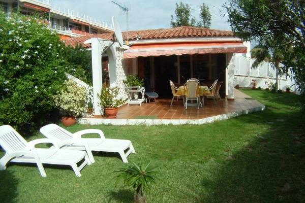 Angelegter Garten und Terrasse