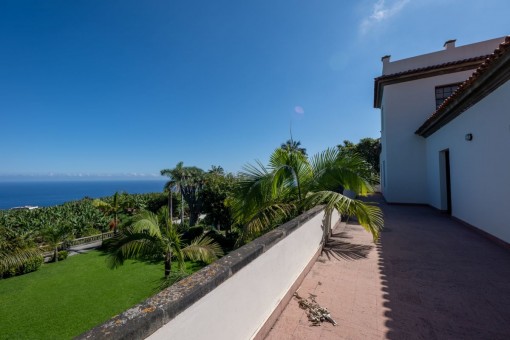 Blick vom Balkon