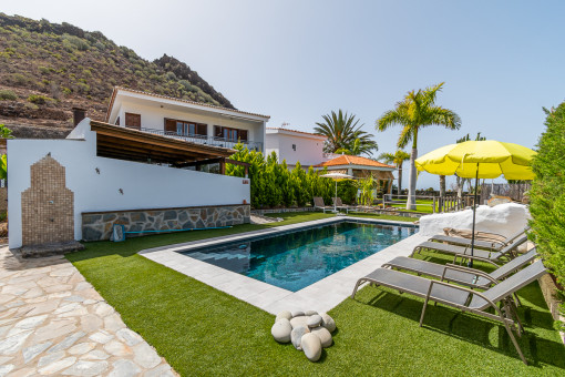 Finca mit Haus, Pool und Garten in Guaza - Teneriffa Süd