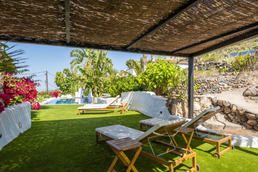 Schattiger Platz im Garten