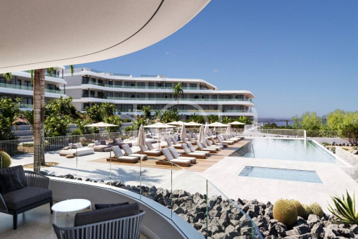 Moderne Wohnung mit drei Schlafzimmern und spektakulärer Aussicht in El Madroñal, Costa Adeje