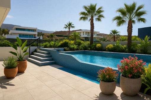 Neu gebaute moderne Villa neben dem Golfplatz in Abama - Teneriffa