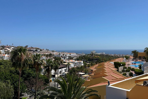 Renovierte Zweizimmerwohnung mit Terrasse und Meerblick in San Eugenio Alto