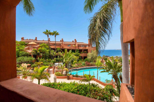 Wohnung mit zwei Schlafzimmern und Meerblick in Bahía Los Menceyes, Palm-Mar