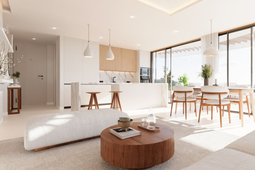 Wohnzimmer und Küche