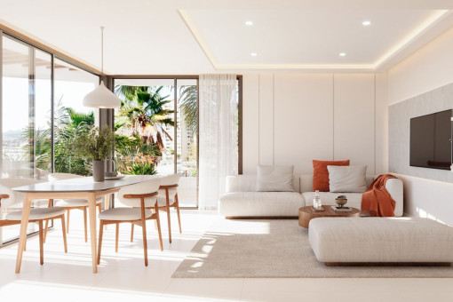 Wohnzimmer und Küche