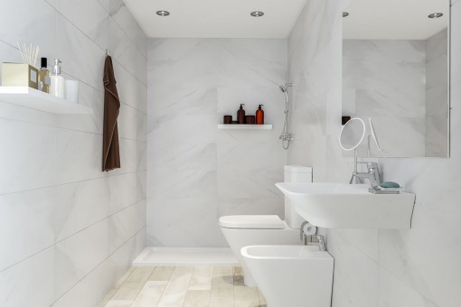 Hochwärtiges Badezimmer